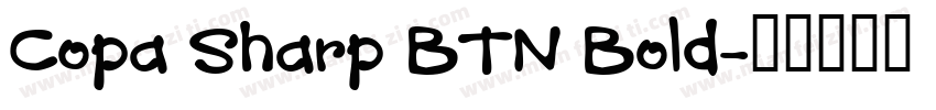 Copa Sharp BTN Bold字体转换